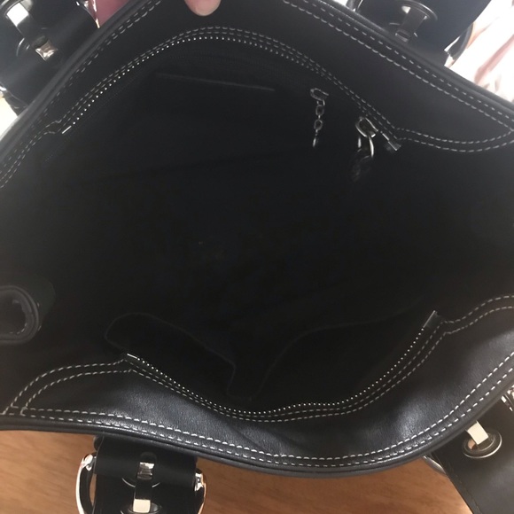 Coach Black Leather Soho Tote - Picture 3 of 6